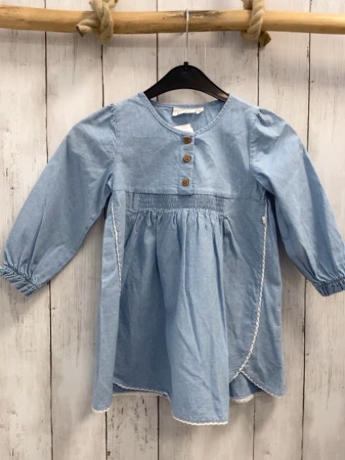 Lil´ Atelier  Kleid  Gr. 92  hellblau Jeans 