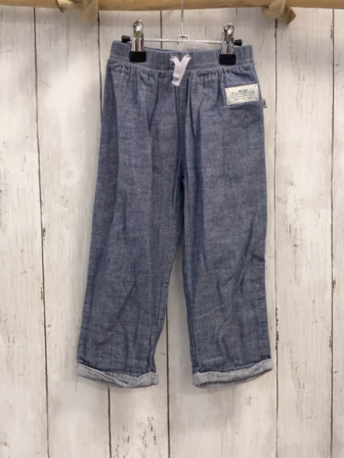   Hose  Gr. 92  blau hellgrau meliert Gummizugbund mit Kordel