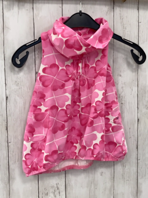 S´ Oliver  Longshirt  Gr. 104  weiß pink Herzblumen 