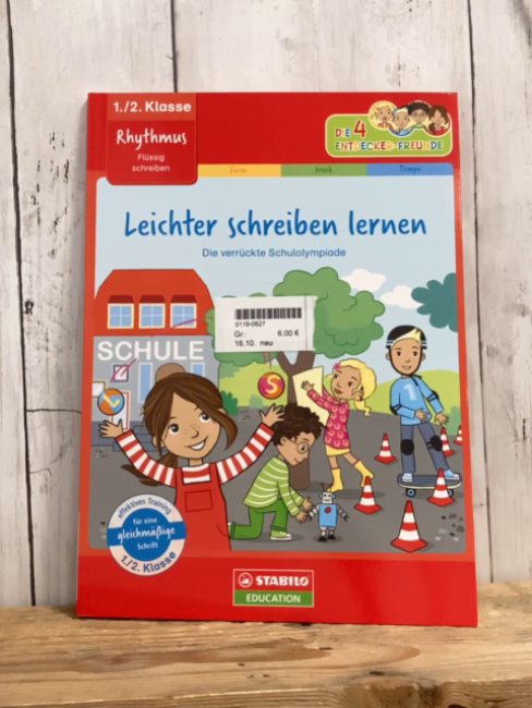 neu Kreativheft  Leichter schreiben lernen Die verrückte Schulolympiade 