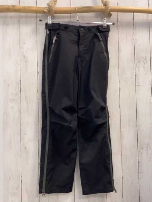 Decathlon  Funktionshose  Gr. 140  schwarz oliv Reißverschlüsse 