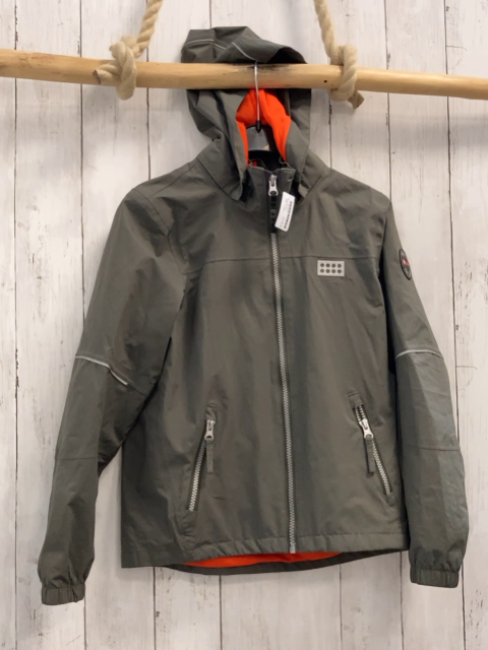 Lego  Jacke  Gr. 134  kiwi orange Futter 