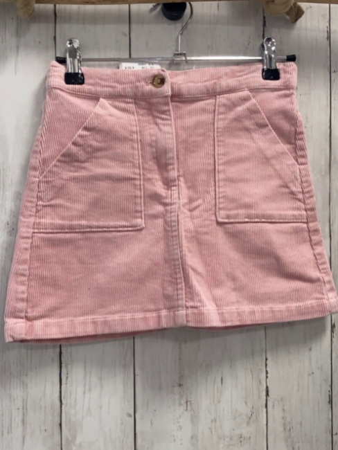 H&M  Rock Gr. 134  rosa Kord Bund verstellbar 