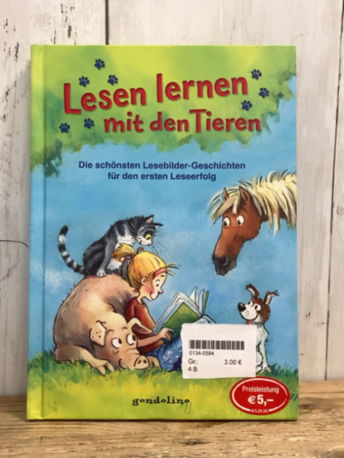  Buch Lesen lernen mit den Tieren