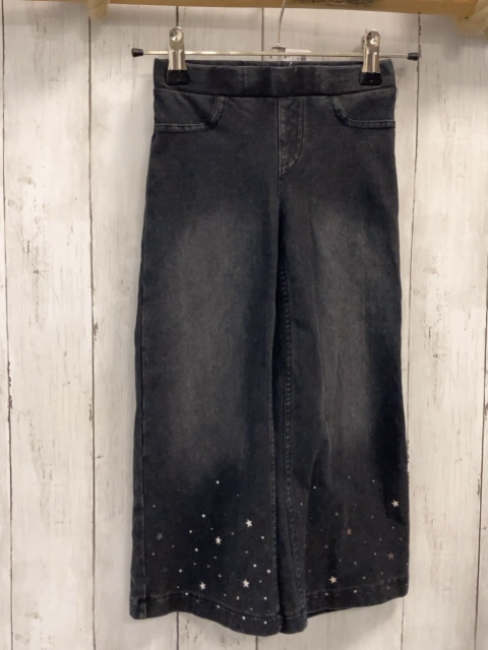   Jeggings  Gr. 104  grau Jeans silber Sterne 