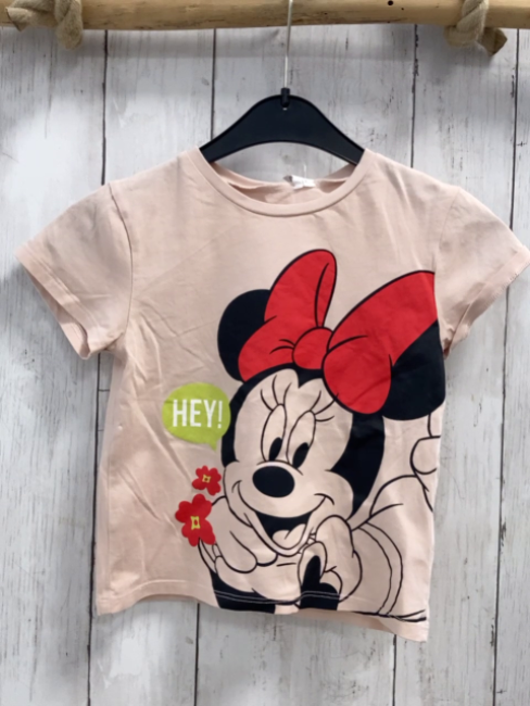 H&M  T-Shirt  Gr. 104  rosa Minnie Mouse 