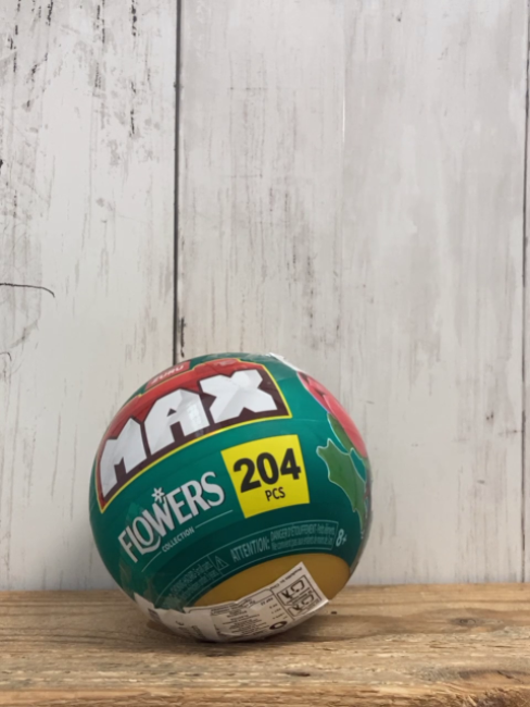 Plastikspielzeug 204 pcs  Blume aus Klemmbausteinen in grün goldener Kugel