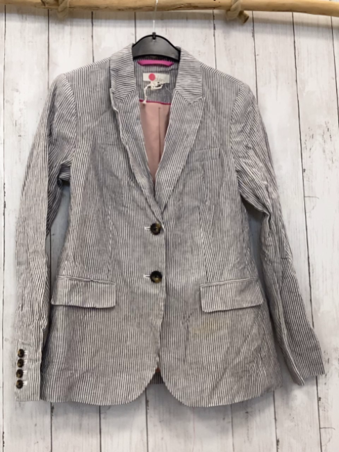 Boden  Blazer  Gr. 38  grau weiße Streifen 