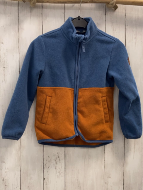 Mikk-Line Fleecejacke Gr. 110  blau braun