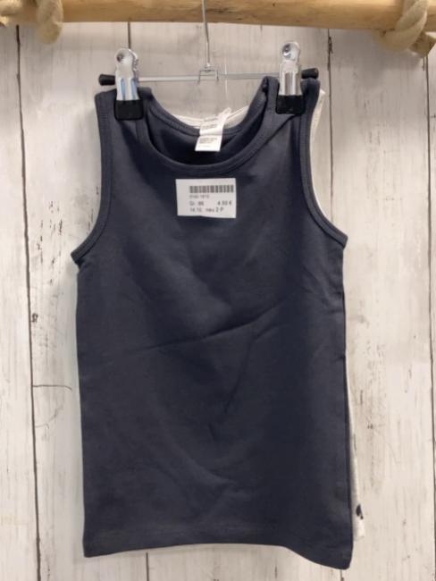 neu 2 P U-Hemden Gr. 86  hellgrau Tiere + grau NP 7,99 € red auf 6,99 € 