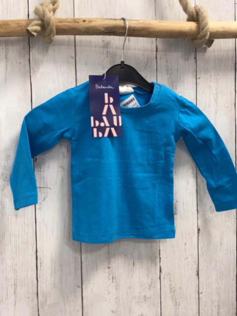 neu Babauba  Langarmshirt  Gr. 80  helblau NP 17 € 