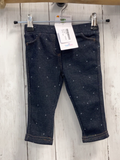 neu  Thermojeggings  Gr. 74  grau hellgrau Punkte orange Nähte NP 11,99 € red auf 9,99 € 