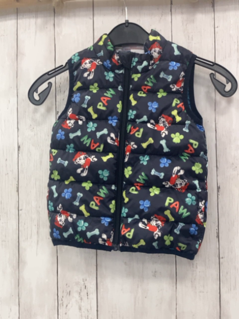 Nickelodeon Weste Gr. 104  blau bunte Schrift Marshall Paw Patrol