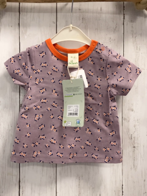 neu Alana  T-Shirt  Gr. 62  lavendel Blumen orange Bund NP 6,90€ 