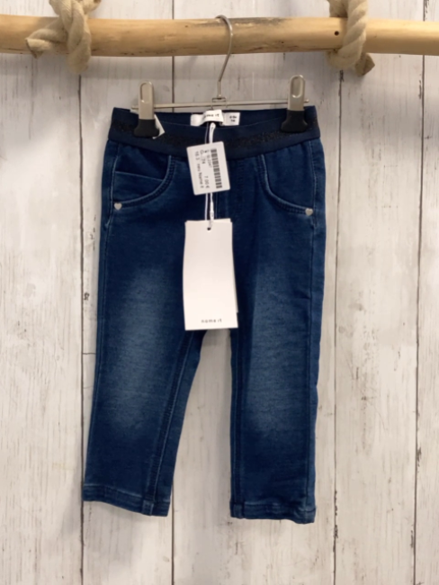 neu Name it  Jeggings  Gr. 74  blau Jeans Gummibund mit Glitzerstreifen 