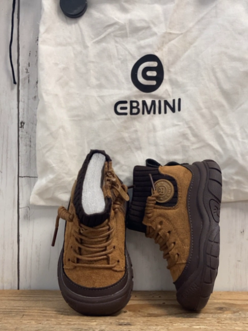 neu Ebminie  Boots Gr. 16  mocca dunkelbraun gefüttert mit Leinenbeutel 