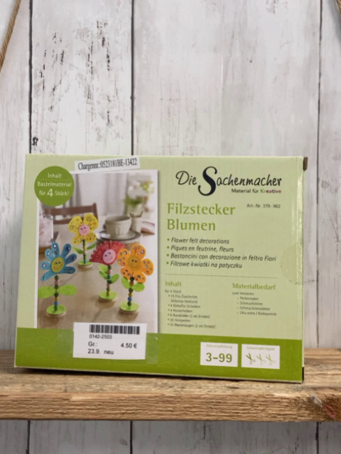 neu Kreativspiel Filzstecker Blumen
