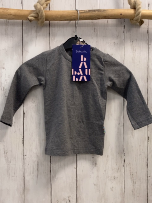 neu Babauba Langarmshirt Gr. 80  grau 