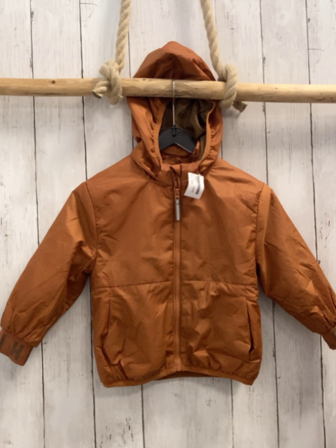 H&M Jacke  Gr. 92  rost Kapuze Schrift 