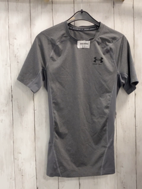 Under Armour  Sportshirt Gr. 158/164  grau schwarzes Label 