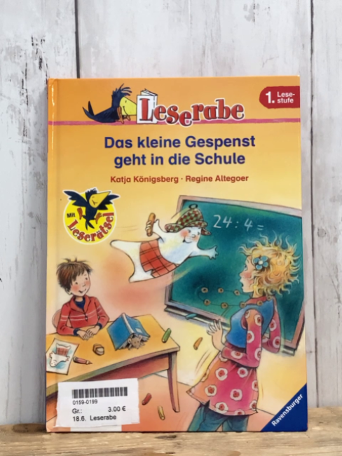 Leserabe  Buch Das kleine Gespenst geht in die Schule 