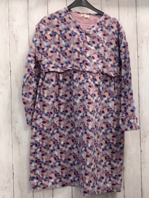 vertabaudet Kleid Gr. 146  rosa bunte Blätter/Tropfen