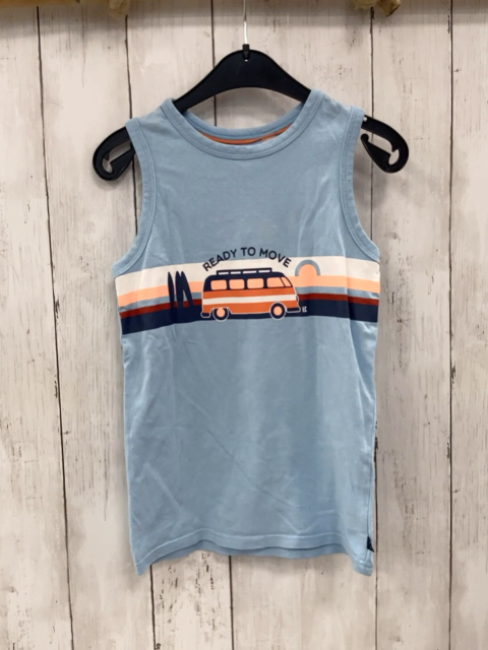 Okaidi  Top Gr. 128  hellblau + Strefein Camper 
