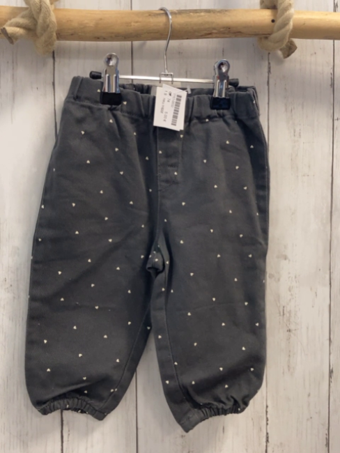 neu H&M  Jeggings  Gr. 74  grau weiße Herzen 