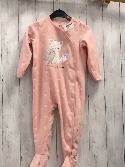   Schlafanzug  Gr. 92  rosa Nicky Herzen Katzen 
