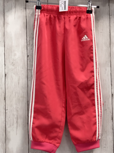 Adidas  Jogginghose  Gr. 98  hellrot weiße Seitenstreifen