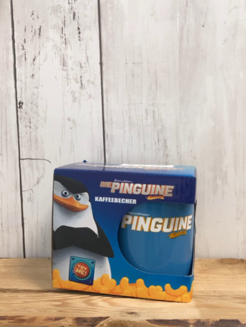neu  Trinktasse  blau Die Pinguine 