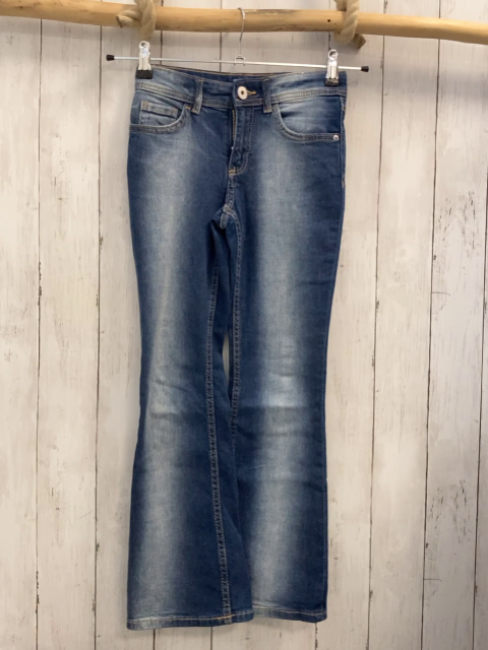 H&M Hose Gr. 140  blau Jeans Bund verstellbar