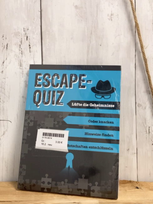 neu  Kreativheft  Escape Quiz Lüfte die Geheimnisse 