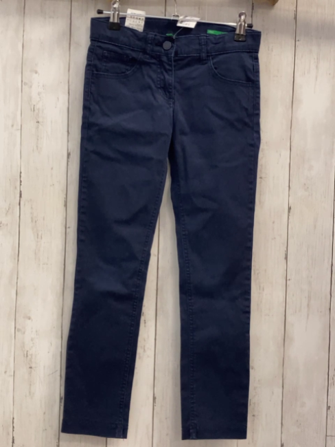 Benetton  Hose  Gr. 140  blau Potaschen mit Steinen 