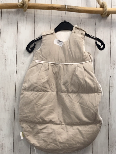 Baby Kochs  Schlafsack Gr. 68  grau weißer Reißverschluss 