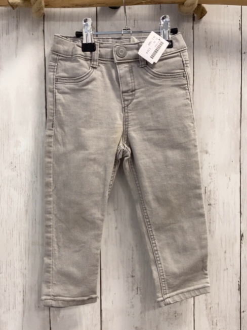 H&M  Hose  Gr. 80  hellgrau Jeans Bund verstellbar 