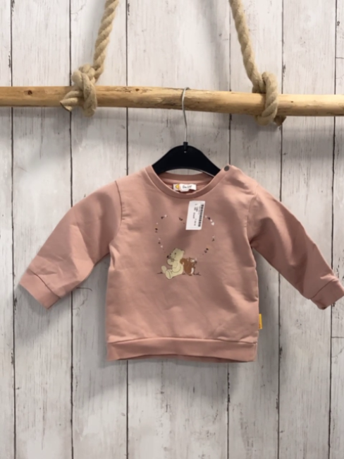 Steiff  Pullover  Gr. 68  rosa Bär Eichhörnchen 