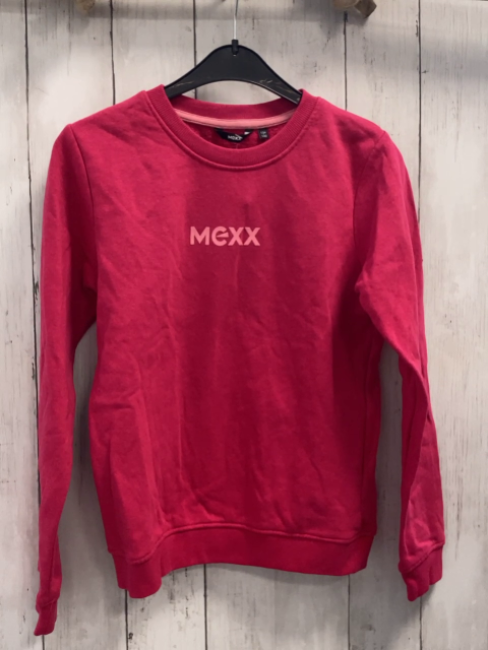 Mexx  Pullover  Gr. 134  pink rosa Schrift 