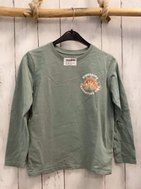  Langarmshirt  Gr. 134  mint Dinos 