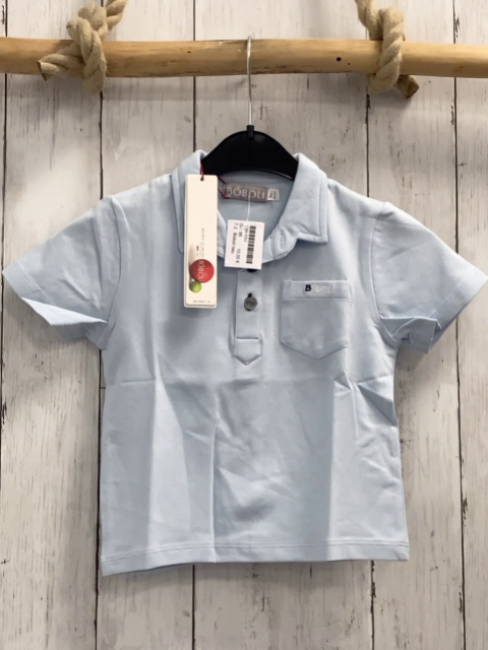 Boboli neu T-Shirt Gr. 74  hellblau Polokragen