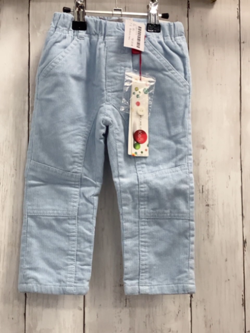Boboli neu Hose Gr. 80  hellblau Kord gefüttert Bund verstellbar
