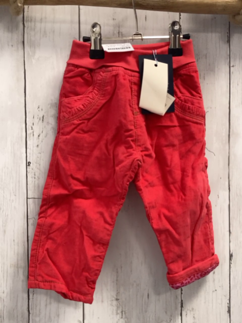 blue seven neu  Hose Gr. 68  rot Kord gefüttert innen pink rot 