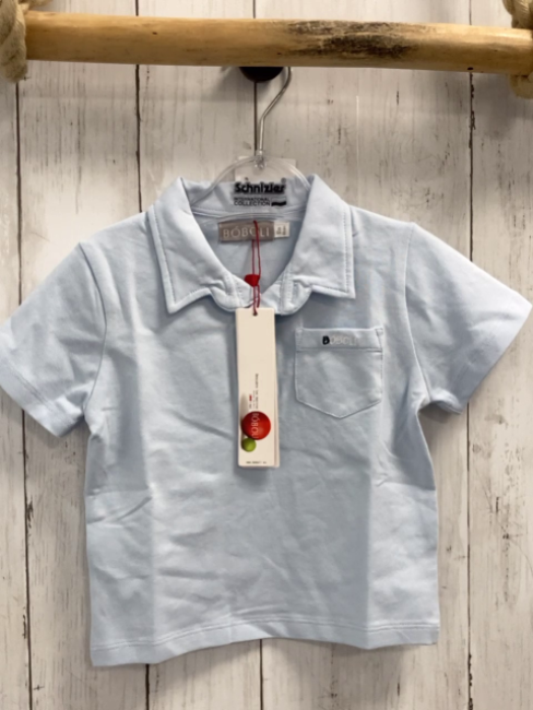 Boboli neu T-Shirt Gr. 80  hellblau Polokragen