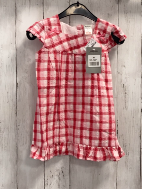 Jacky neu Kleid Gr. 80  pink rosa weiß kariert