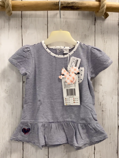 Chicco neu Kleid Gr. 80  blau weiß gestreift NP 17,90 €