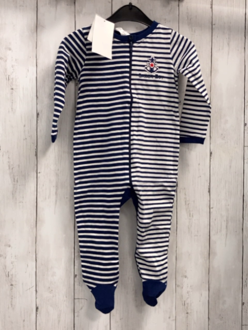 Jacky neu Strampler Gr. 74  blau weiß gestreift