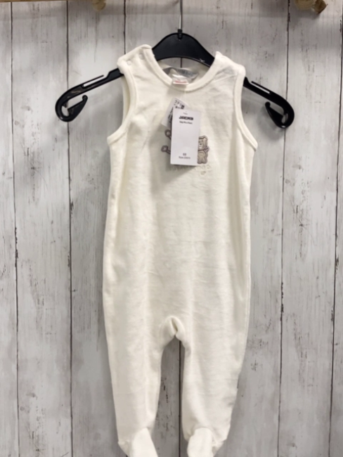 Jacky neu Strampler Gr. 68  weiß Nicky Esel Bär 