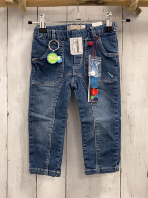 Boboli neu Hose Gr. 80  blau Jeans Bund verstellbar
