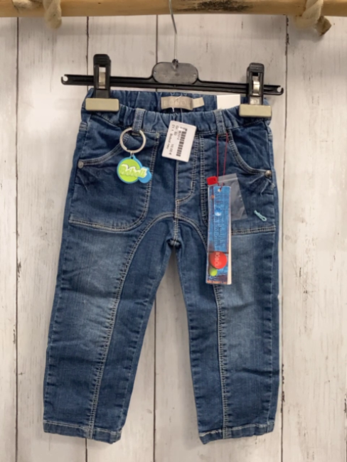 Boboli neu Hose Gr. 80  blau Jeans Bund verstellbar