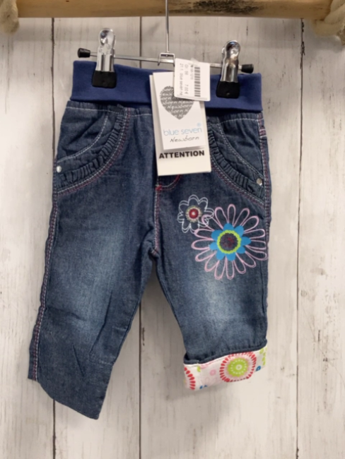 blue seven neu Hose Gr. 56  blau Jeans Blume 